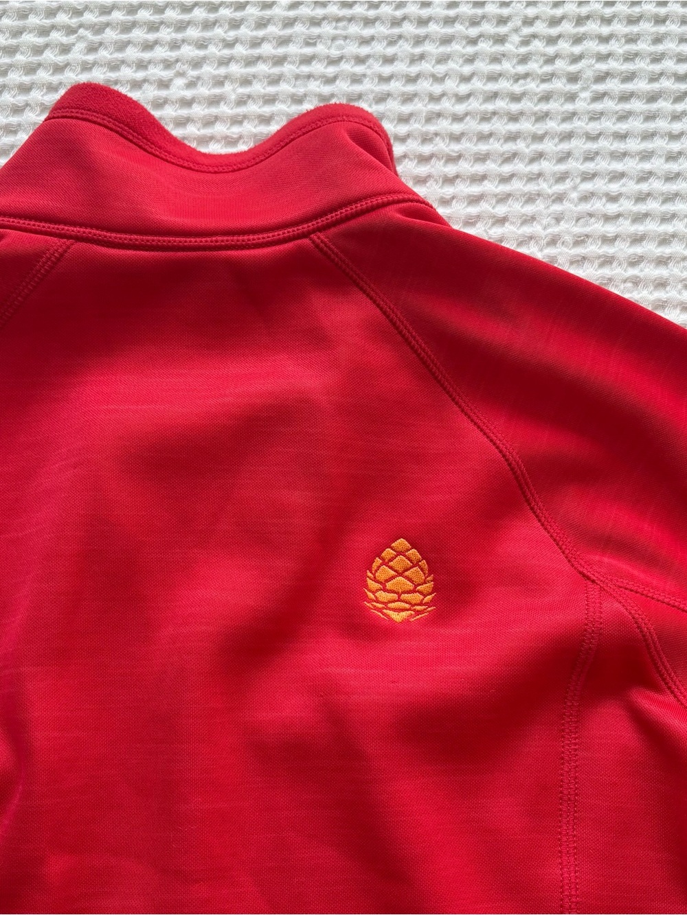 Stio Gannett Peak Half-Zip Fleece Pullover Crimson Red Hiking Camping Outdoor M - Picture 7 of 11
